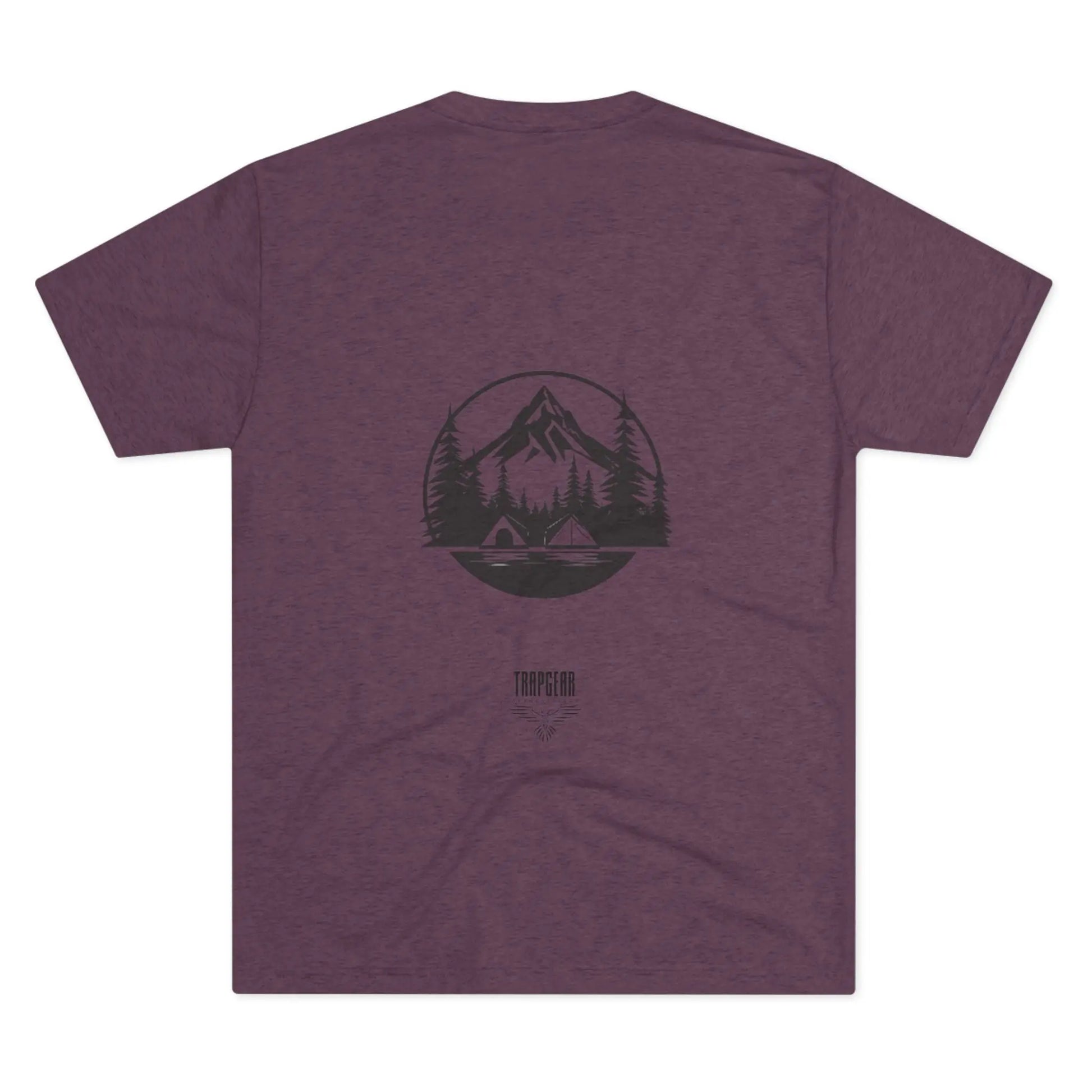Mountain Landscape trapgear logo tri blend t shirt Printify