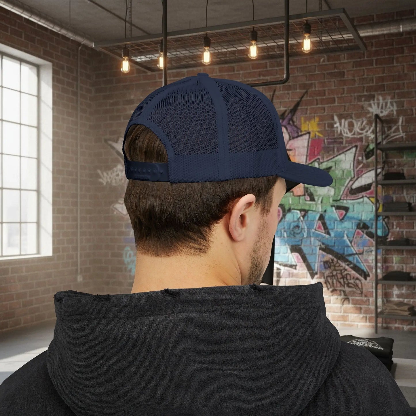 Trucker Cap - Born to Build Trapgear Design Printify