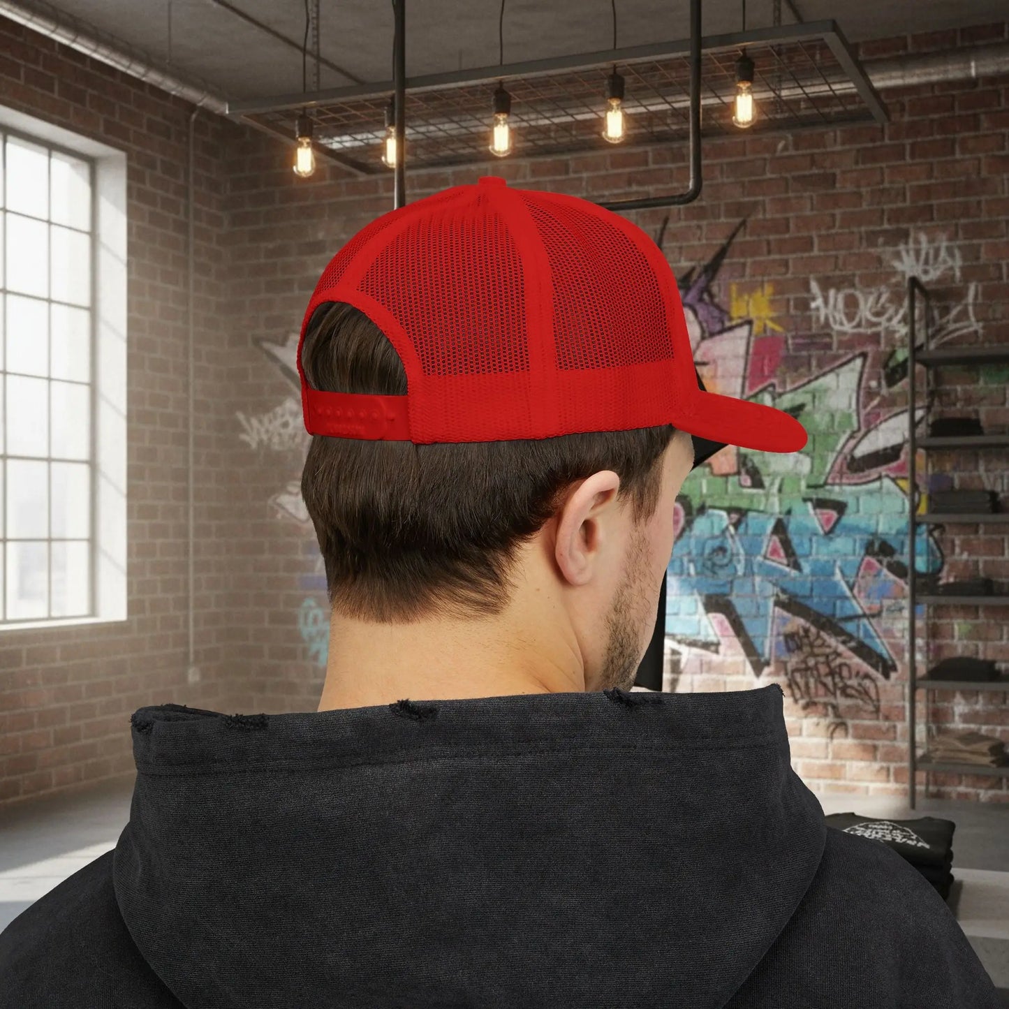 Trucker Cap - Born to Build Trapgear Design Printify