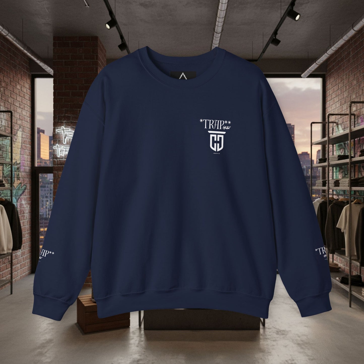 TrapGear Graphic Sweatshirt —  Vintage Streetwear Crewneck