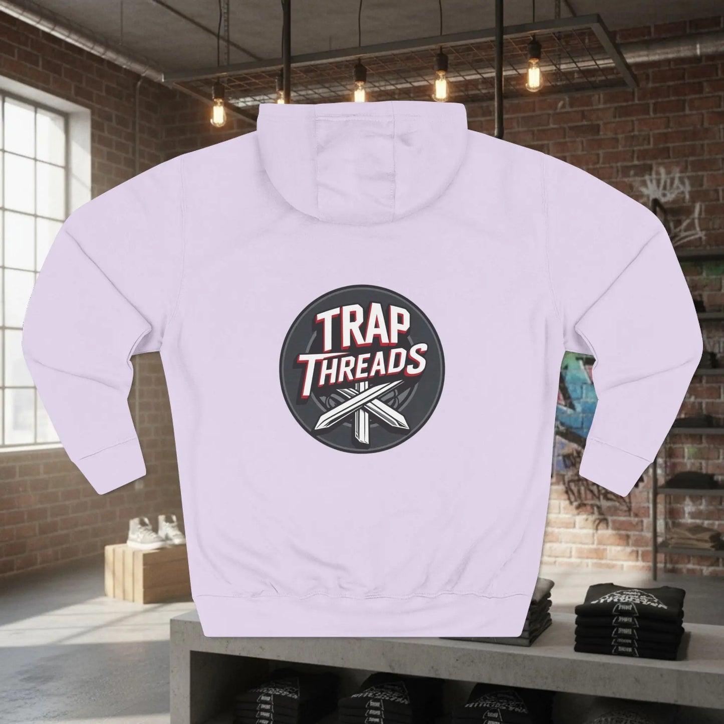 Trap Motivation Fleece Hoodie Printify