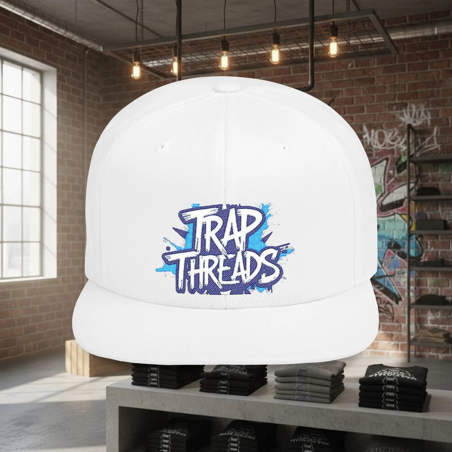 Snapback Hat Trap Threads logo Printify