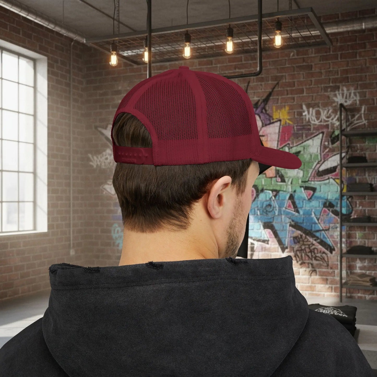 Trucker Cap - Born to Build Trapgear Design Printify