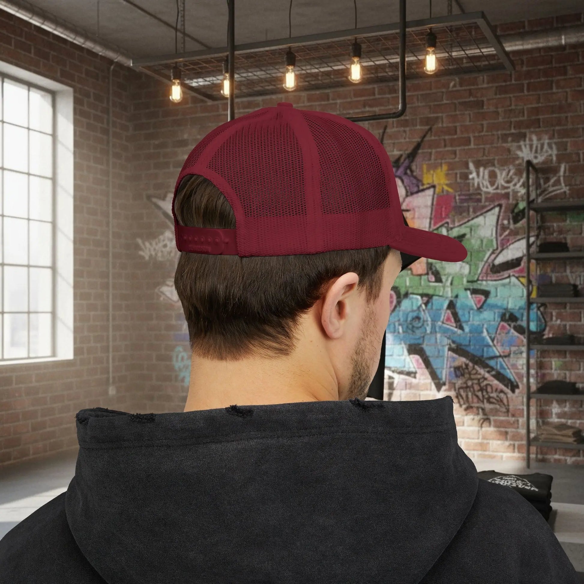 Trucker Cap - Born to Build Trapgear Design Printify