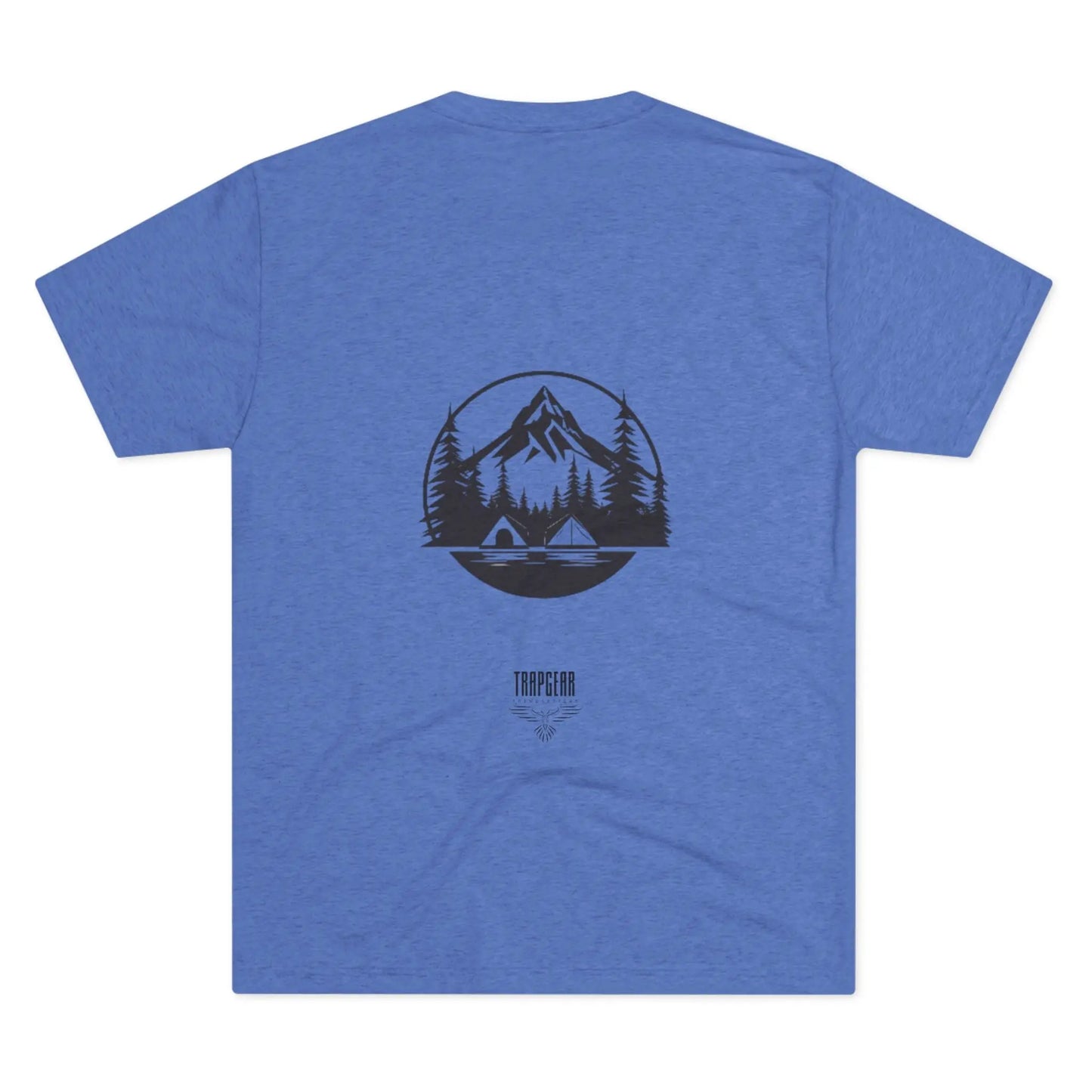 Mountain Landscape trapgear logo tri blend t shirt Printify