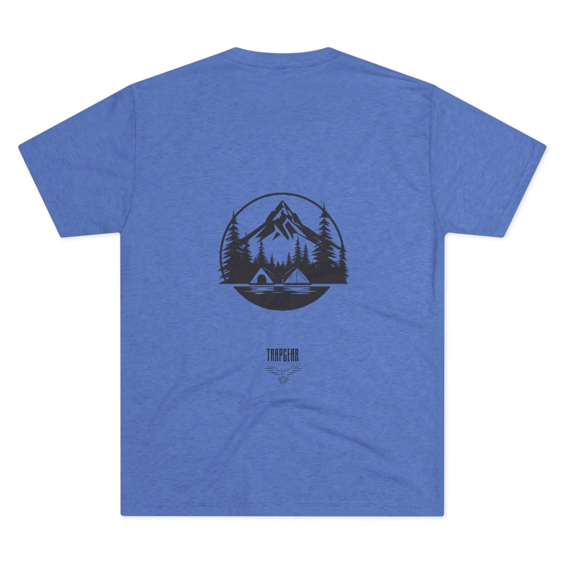 Mountain Landscape trapgear logo tri blend t shirt Printify