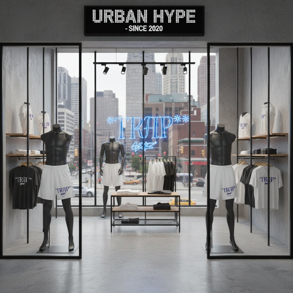 TrapGear Athletic Men's Jogger Shorts — Performance AOP Training Shorts