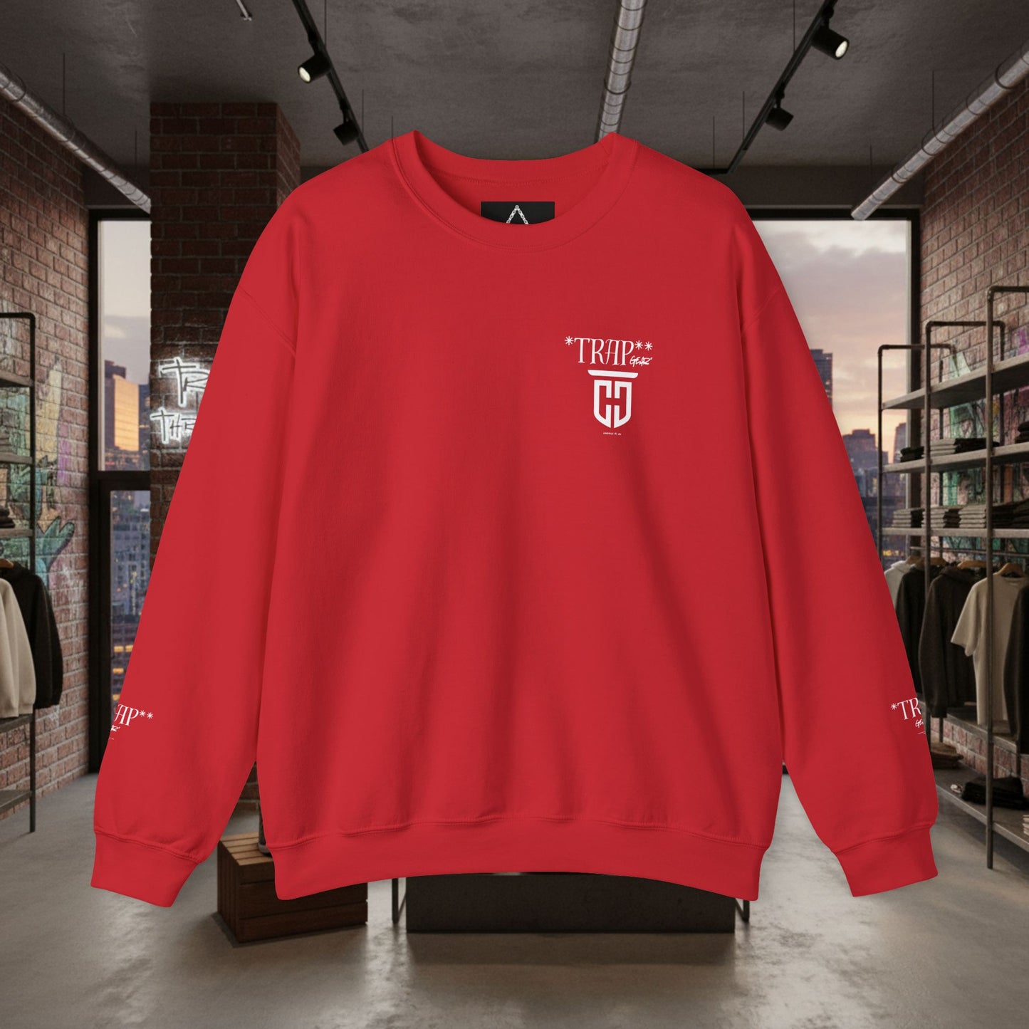 TrapGear Graphic Sweatshirt —  Vintage Streetwear Crewneck