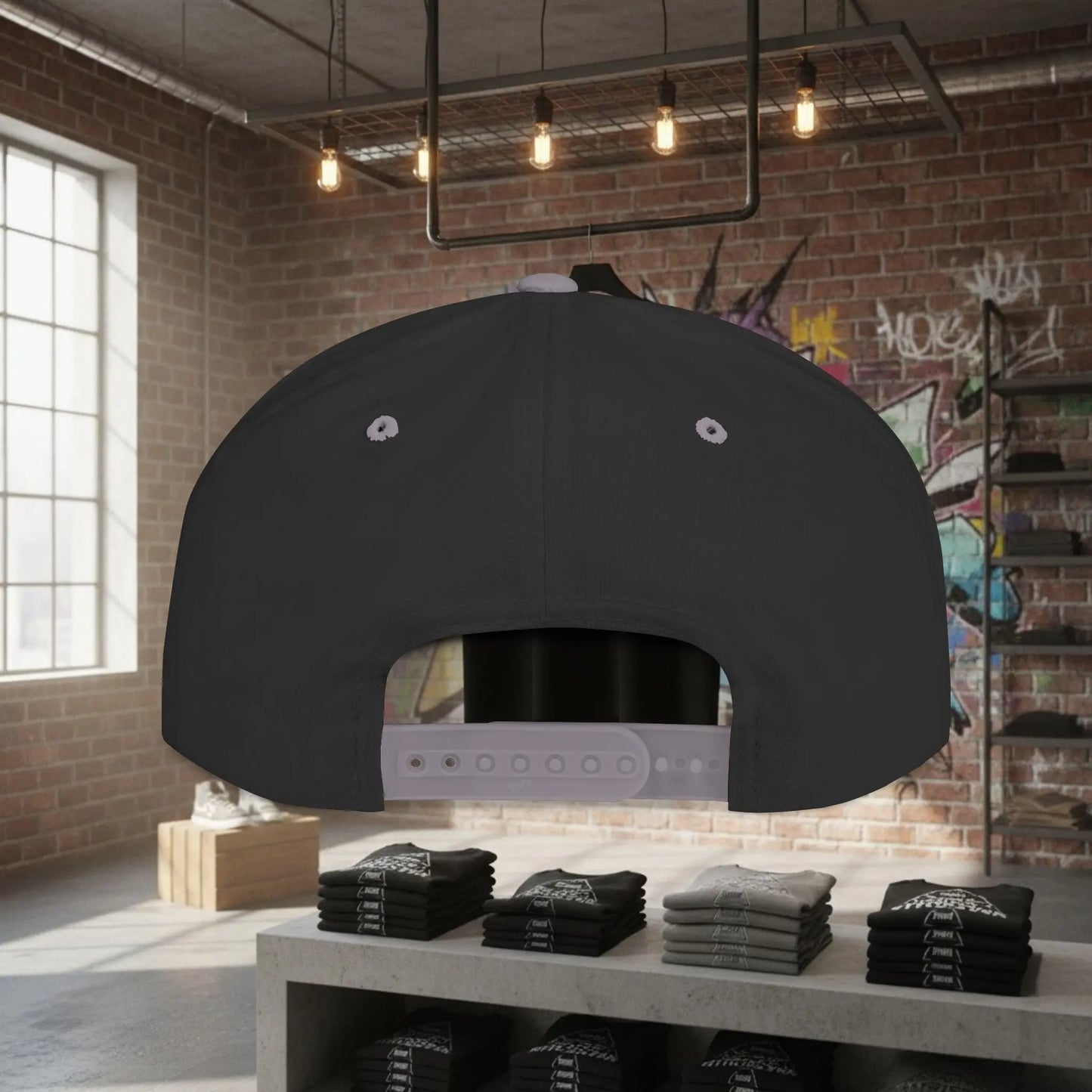 Snapback Hat Trap Threads logo Printify