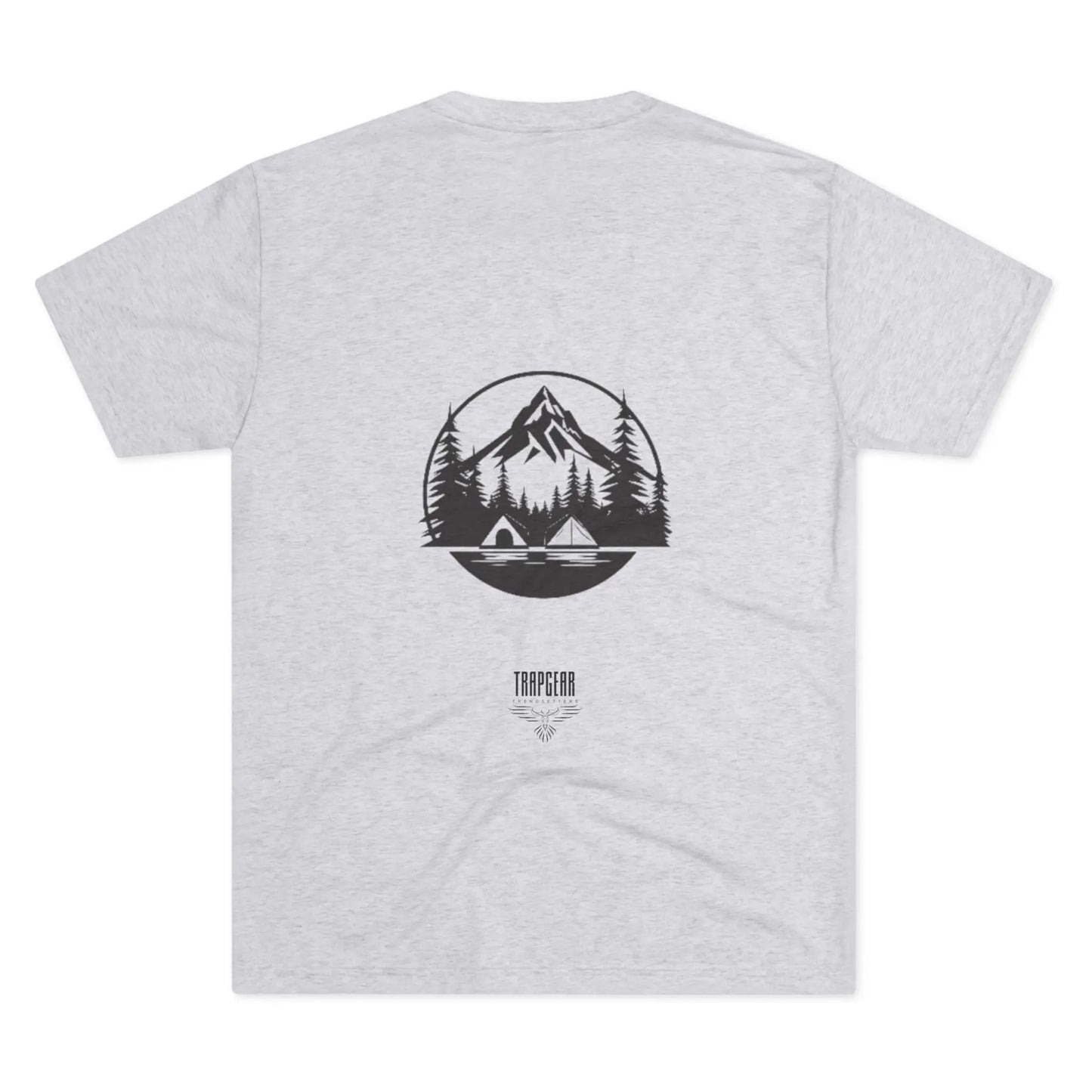 Mountain Landscape trapgear logo tri blend t shirt Printify