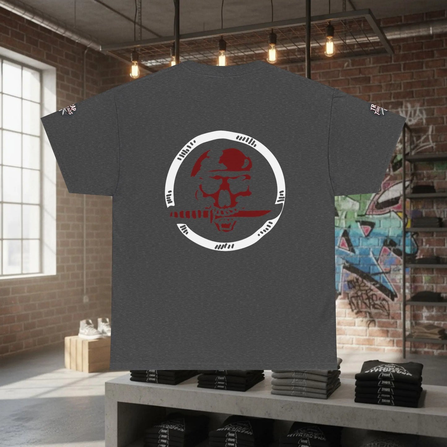 Skully Graphic Tee Trap Threads clothing