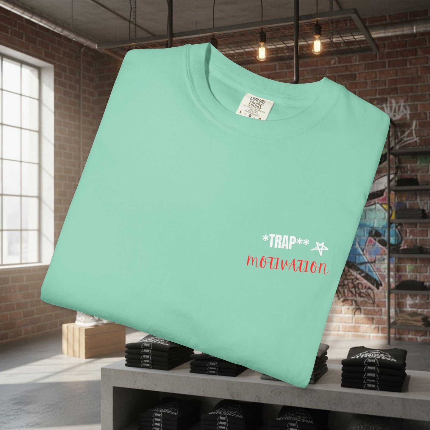 Trap Motivation Bulldog Mentality T-Shirt by Printify