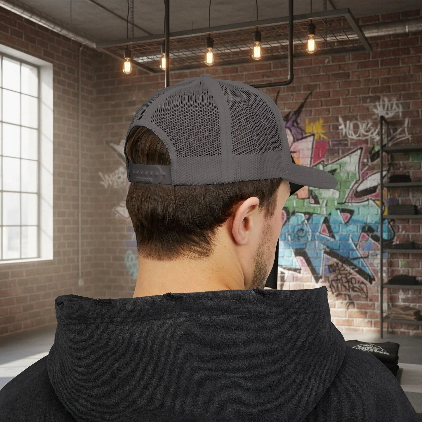 Trucker Cap - Born to Build Trapgear Design Printify