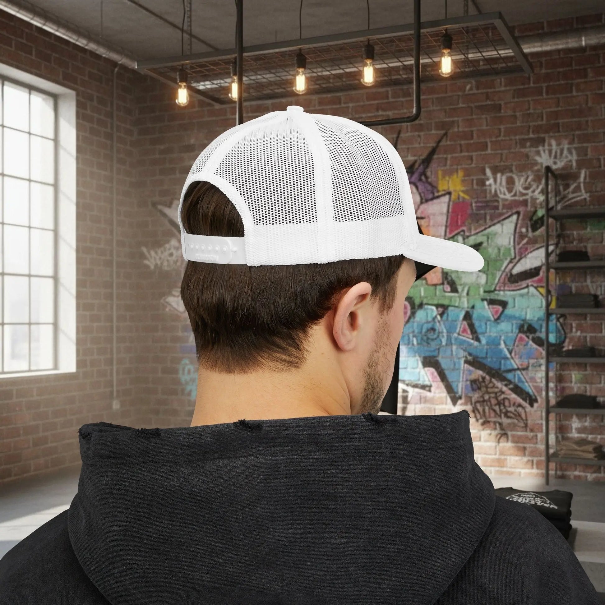 Trucker Cap - Born to Build Trapgear Design Printify