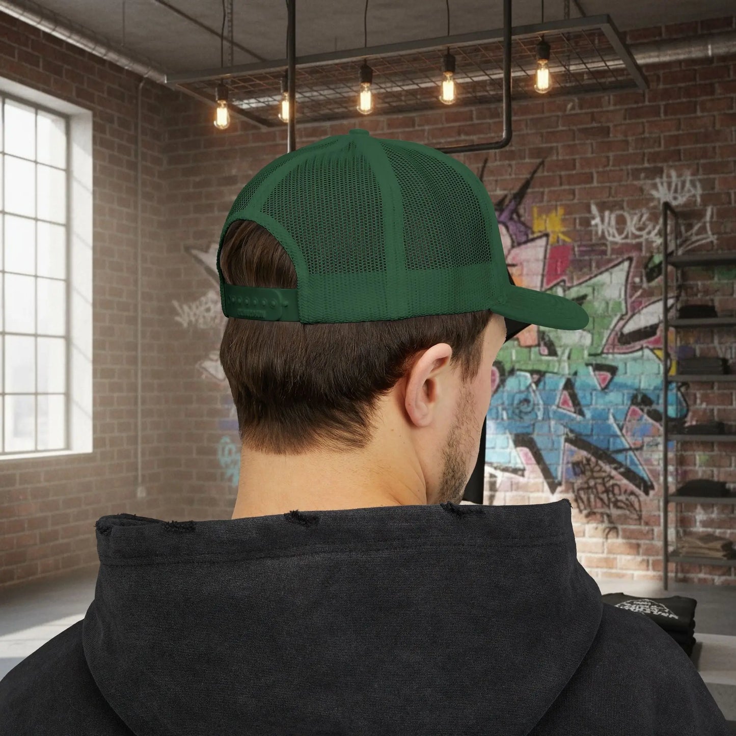 Trucker Cap - Born to Build Trapgear Design Printify