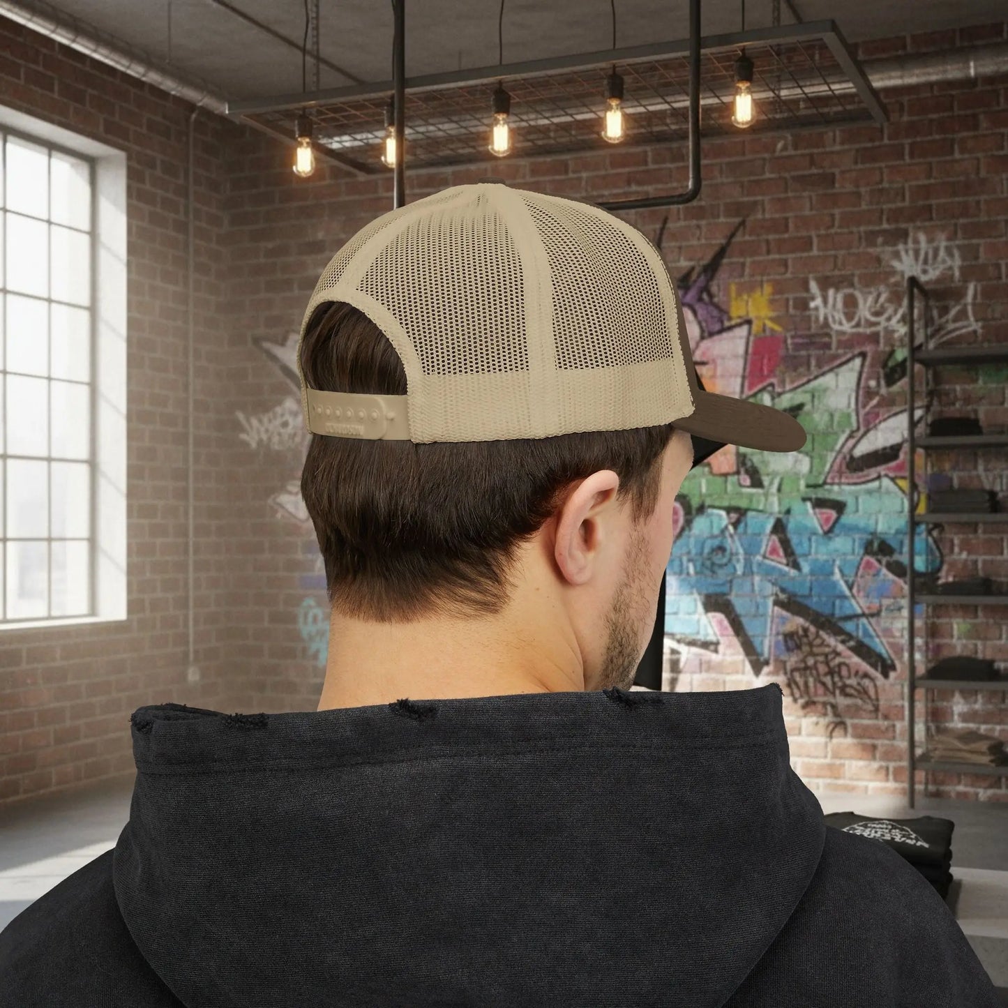 Trucker Cap - Born to Build Trapgear Design Printify