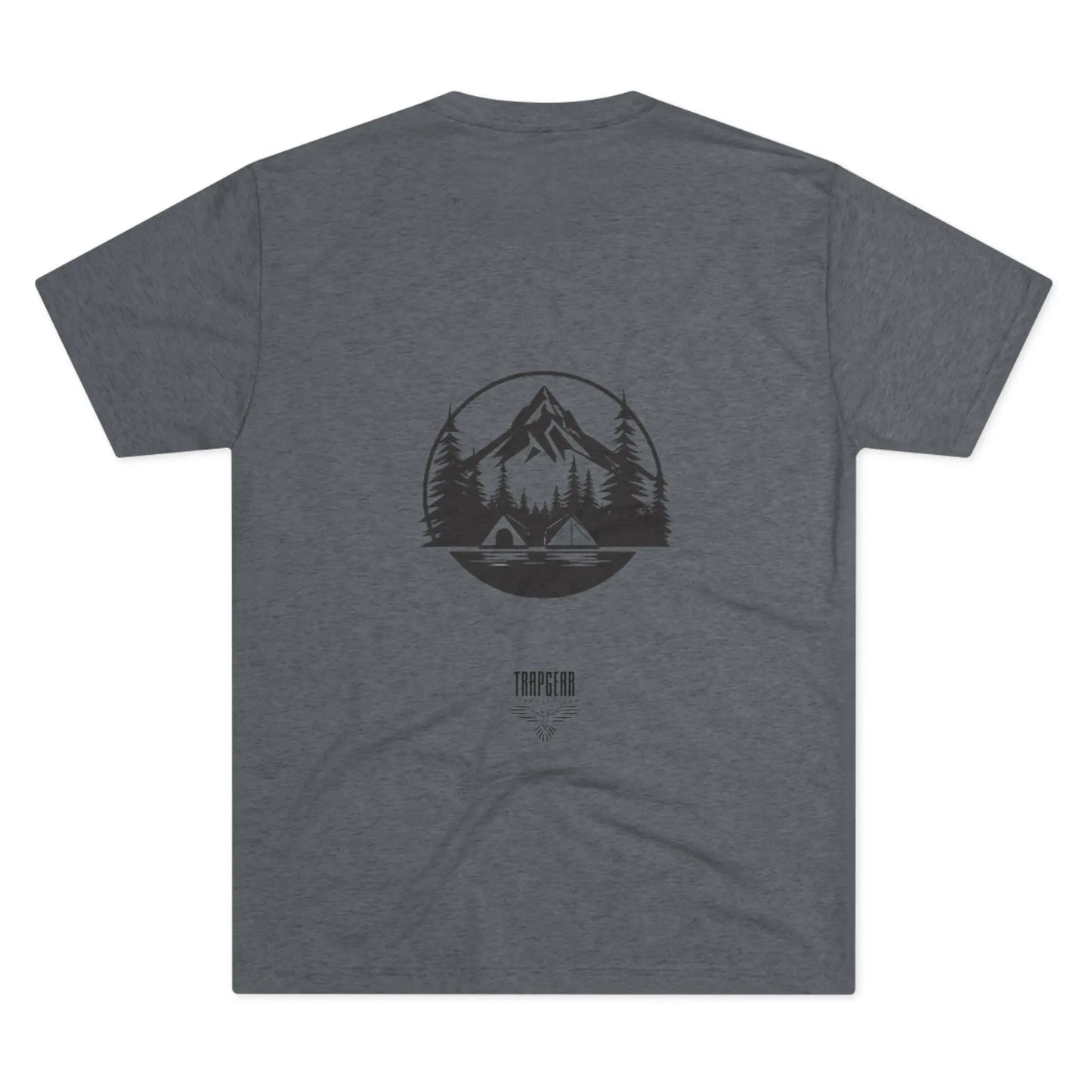 Mountain Landscape trapgear logo tri blend t shirt Printify