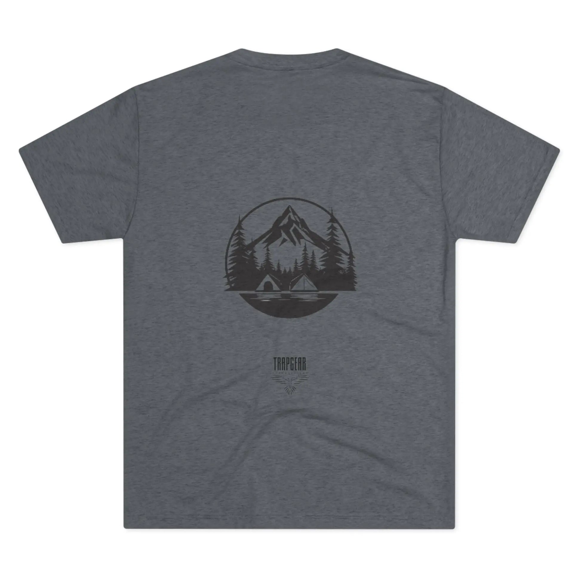 Mountain Landscape trapgear logo tri blend t shirt Printify