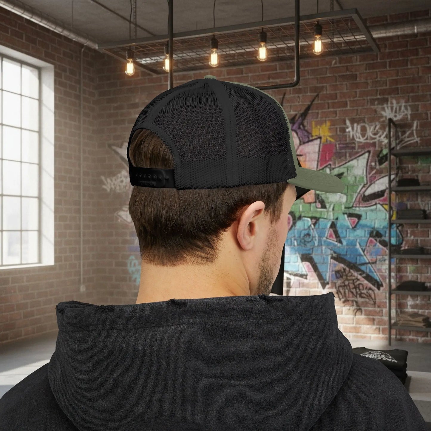 Trucker Cap - Born to Build Trapgear Design Printify